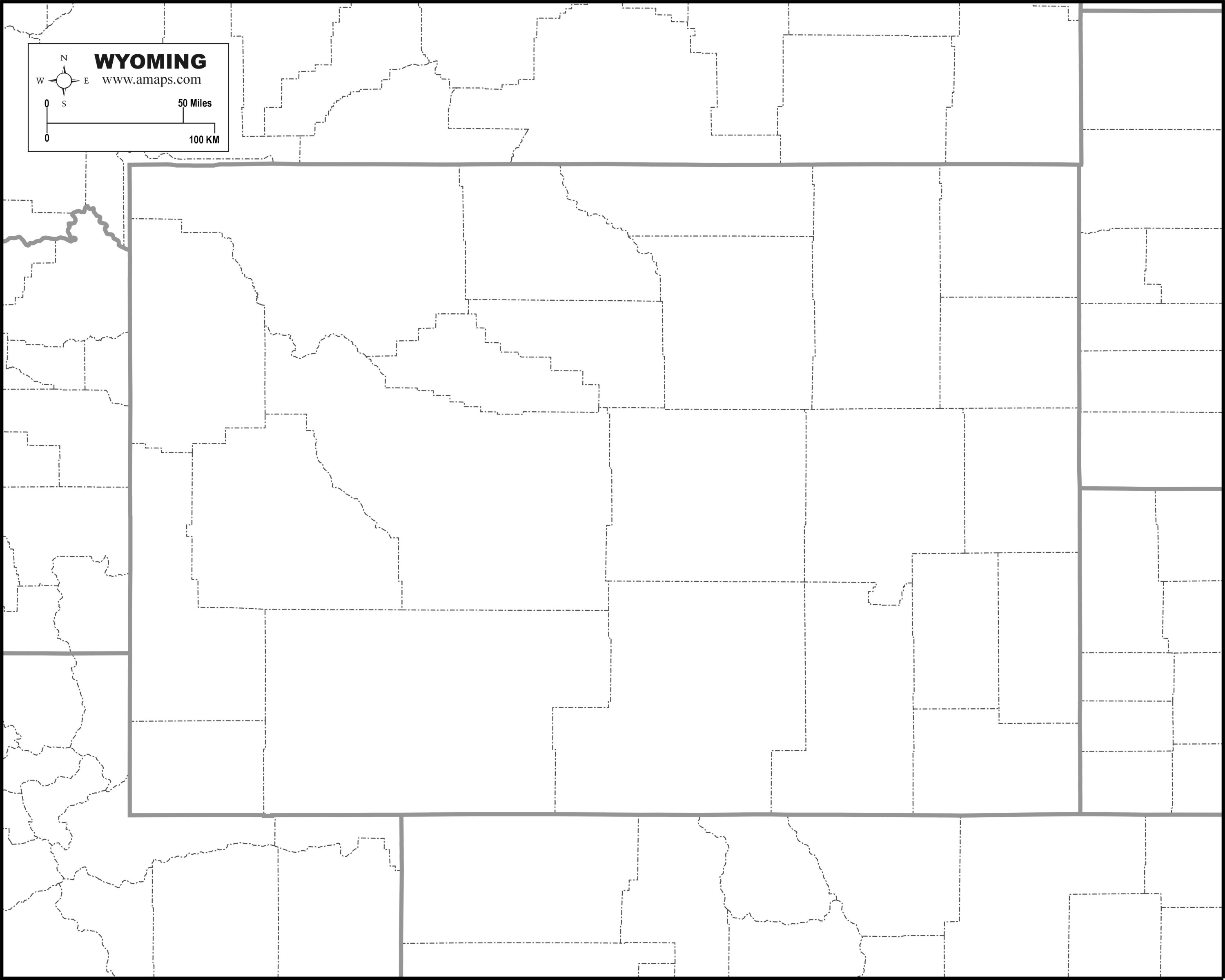 FREE MAP OF WYOMING